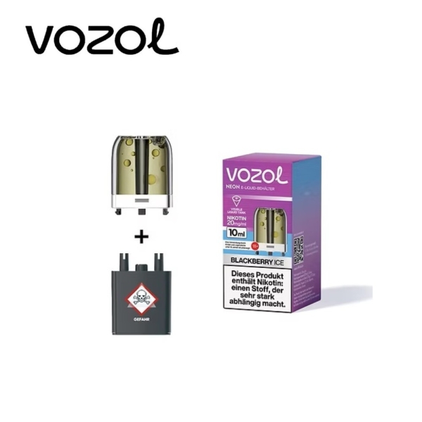 Vozol Neon Plug Max - Blackberry Ice - Pod 20mg
